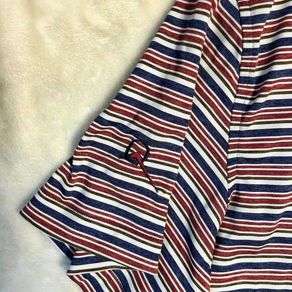 Peter Millar Crown Crafted Performance Polo Men's Small Navy Crimson White Golf - Picture 6 of 11